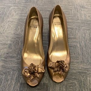 Stuart Weitzman Gold Pumps